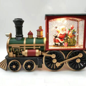 fibre optic train with santa