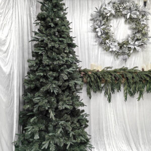 9′ slim rich green mixed pvc pine tree (270cm)