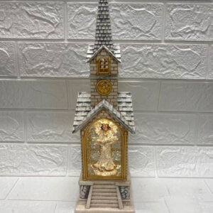 fibre optic church with angel